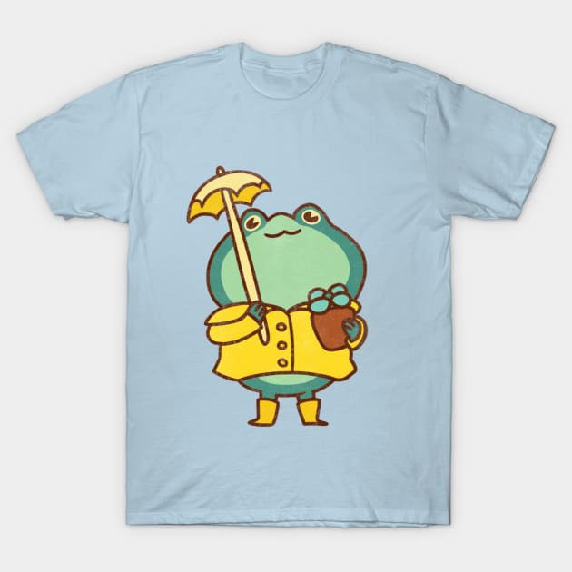 chibi rainy day frog T-Shirt by phogar